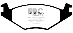 DP517/2 Klocki hamulcowe ULTIMAX2 EBC Brakes Seat Cordoba Ibiza 6K Toledo Volkswagen Golf Mk1 Mk2 Mk3 Jetta Mk2 Passat B2 B3 Santana Scirocco Vento Golf Van Polo Van - DP517/2