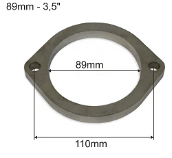 Flansza wydechowa nierdzewna SS304 3,5'' FMIC.EU - 2 otwory