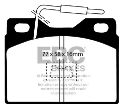 DP220/8 Klocki hamulcowe ULTIMAX2 EBC Brakes Peugeot 104 - DP220/8