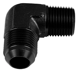 AN6-1/8 NPT 90' Nypel adapter męsko-męski Czarny