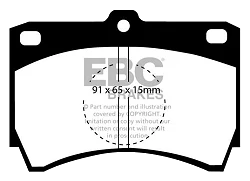 DP607 Klocki hamulcowe ULTIMAX2 EBC Brakes Mazda 323 323 Estate
