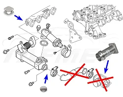 Zamiennik zaworu EGR BMW E90 E92 E60 z silnikami 2.0 2.5 3.0 D - F_EGR_08/KZU