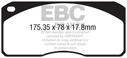 DP82070.16SR21 Sportowe klocki hamulcowe Sintered SR21™ EBC Brakes AC MK VI Audi RS3 8P TTRS quattro 8J TTRS quattro Plus 8J Audi TT RS quattro - DP82070.16SR21