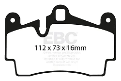 DP51474NDX Klocki hamulcowe BLUESTUFF NDX EBC Brakes Audi Q7 4L Porsche Cayenne 9PA Volkswagen Touareg 1st Gen Audi Q7 Porsche Volkswagen Touareg Cayenne 9PA S Cayenne 9PA GTS Cayenne GTS Ca