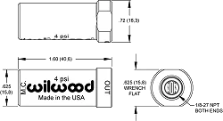 Wilwood 260-15366 Złoty aluminiowy zawór ciśnieniowy hamulca resztkowego 4 PSI