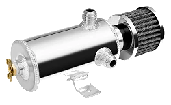 OIL CATCH TANK JRSPEC 0.75L Z 3 KRÓĆCAMI AN10 NA BOKI Z  FILTREM