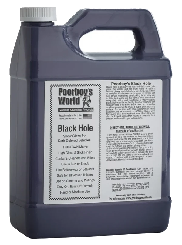 POORBOY'S WORLD Black Hole Show Glaze politura do ciemnych lakierów 3784 ml