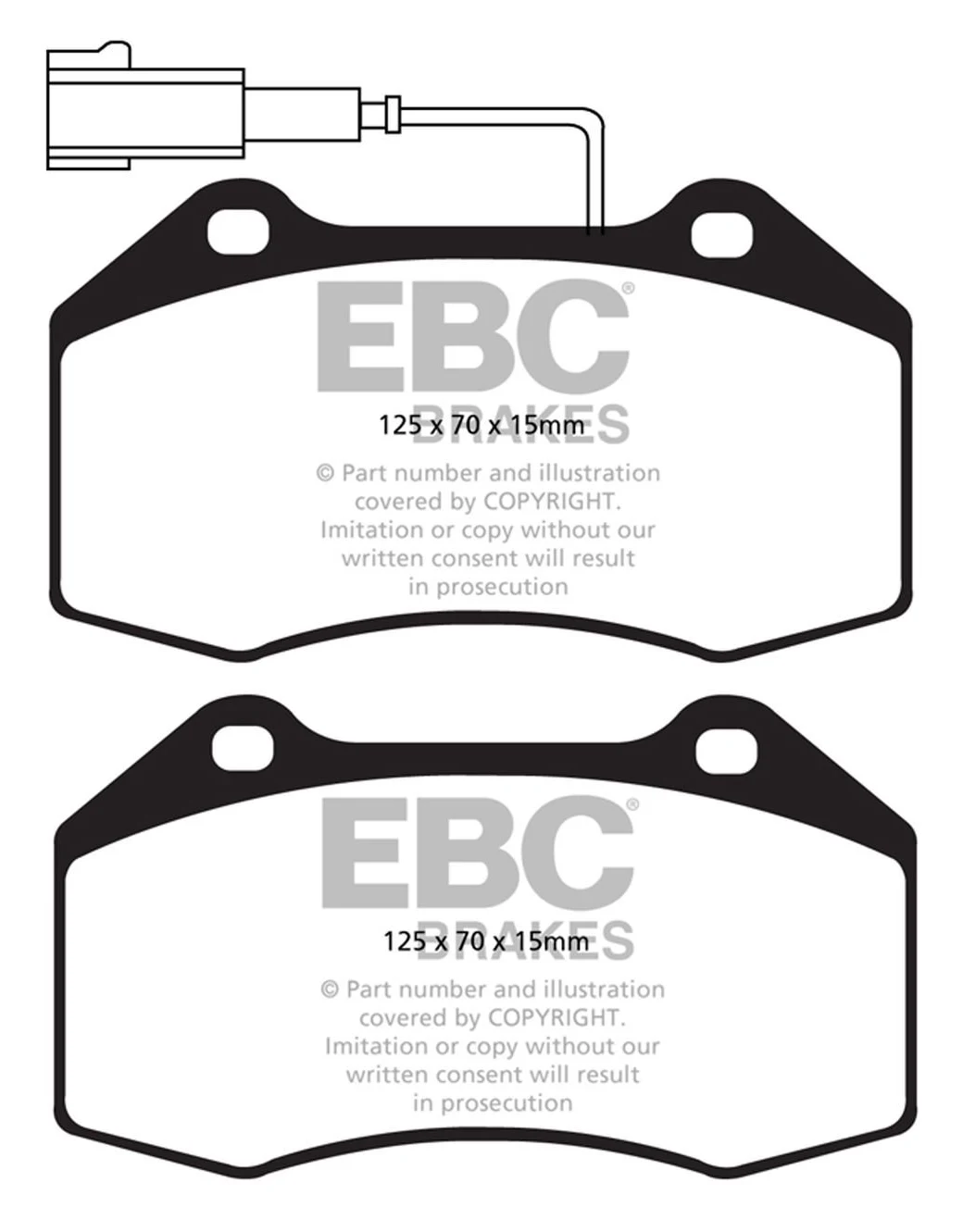 DPX2021 Klocki hamulcowe ULTIMAX2 EBC Brakes Abarth Grande Punto Alfa Romeo Fiat Grande Punto Abarth MiTo