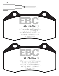 DP42021R Klocki hamulcowe YELLOWSTUFF EBC Brakes Abarth Grande Punto Alfa Romeo Fiat Grande Punto Abarth MiTo
