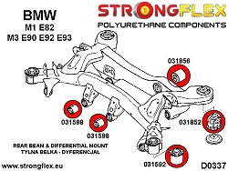 031592A: Tuleja tylnego wózka - przednia SPORT BMW e81 e82 e87 e88