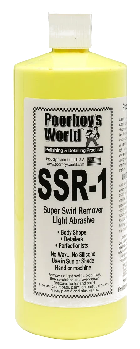 POORBOY'S WORLD SSR 1 Light Abrasive Swirl Remover lekko ścierna pasta polerska 946ml