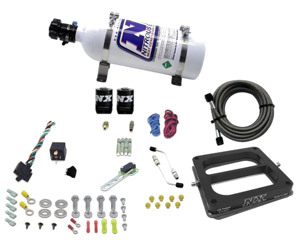 4500 Conventional Plate System Gasoline Stage 6 50-300Hp with 5Lb Bottle Nitrous Express NX 30070-05