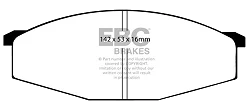 DP445 Klocki hamulcowe ULTIMAX2 EBC Brakes Datsun Patrol 160 Nissan Patrol 160 Patrol 260 Patrol Y60 Nissan COMMERCIAL Cabstar F22 Cabstar F23
