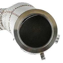 Downpipe FMC.Pro BMW F15 F16 X5 50ix X6 50ix 4.0 4.4L N63B 2015- z katalizatorem i osłoną termoizolacyjną inconel