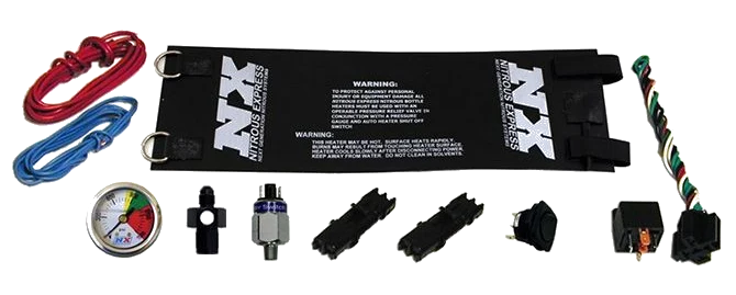 10-15Lb Heavy Duty Fully Automaic Bottle Heater (6AN) with Nitrous Gauge Nitrous Express NX 15937