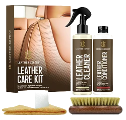 Leather Expert Leather Expert Car Leather Care Kit zestaw do czyszczenia i pielęgnacji skóry samochodowej 2x250ml 500ml 0,5l