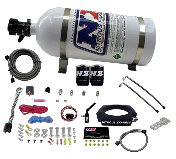 Nitrous Plate System with 10Lb Bottle for GM 6.2L Truck 2014+ Nitrous Express NX 20937-10