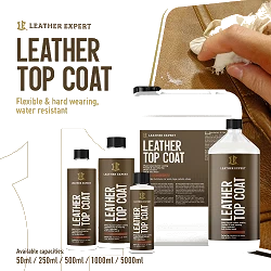 Leather Expert Leather Top Coat połysk bezbarwny lakier ochronny do skóry 50ml