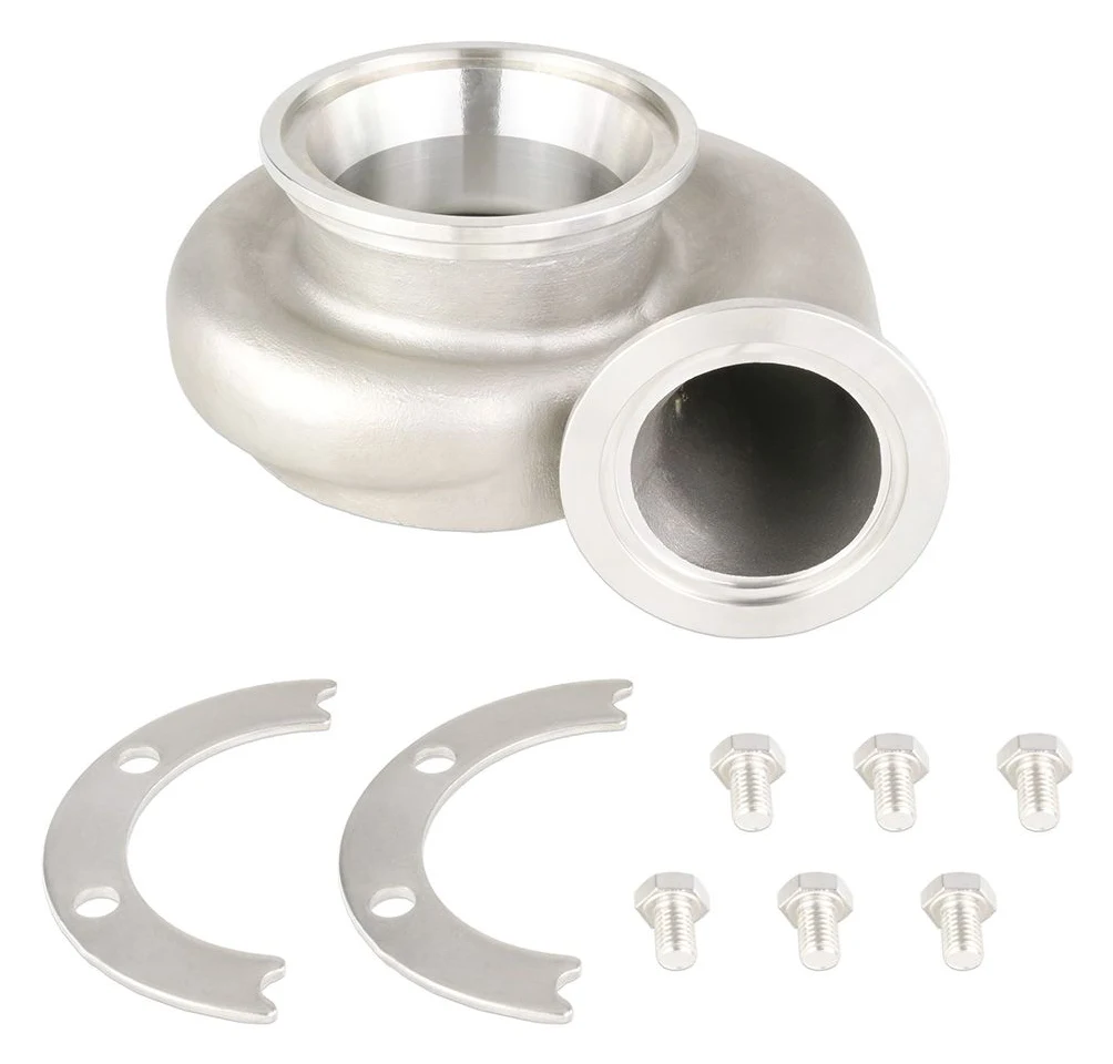 Muszla wydechowa JRspec GT35 / GTX35 Nierdzewna Dual V-band TH