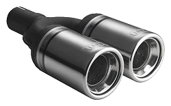 Uniwersalna końcówka tłumika okrągła 80mm długość 160mm średnica montażowa 45mm - N2-07K/45