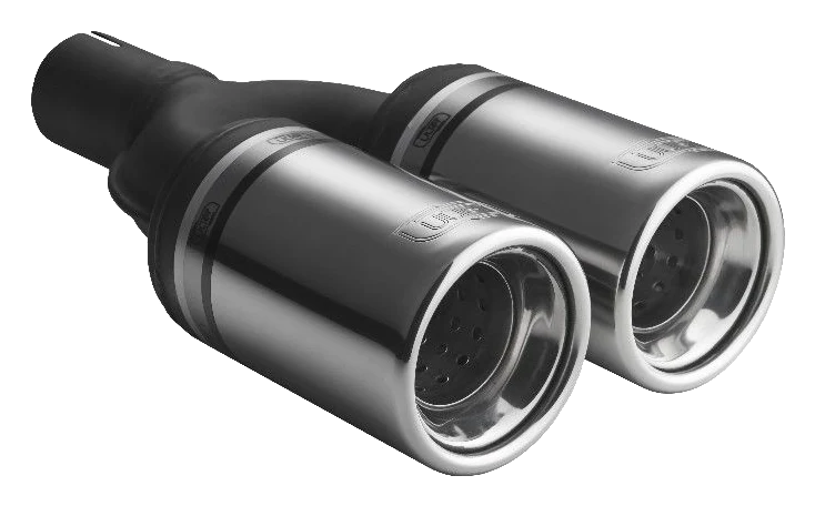 Uniwersalna końcówka tłumika okrągła 80mm długość 160mm średnica montażowa 45mm - N2-07K/45