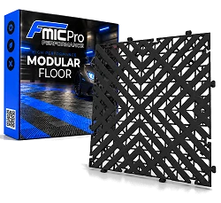 Podłoga modułowa panelowa FMIC.Pro do garażu warsztatu 40x40cm 30mm Czarny