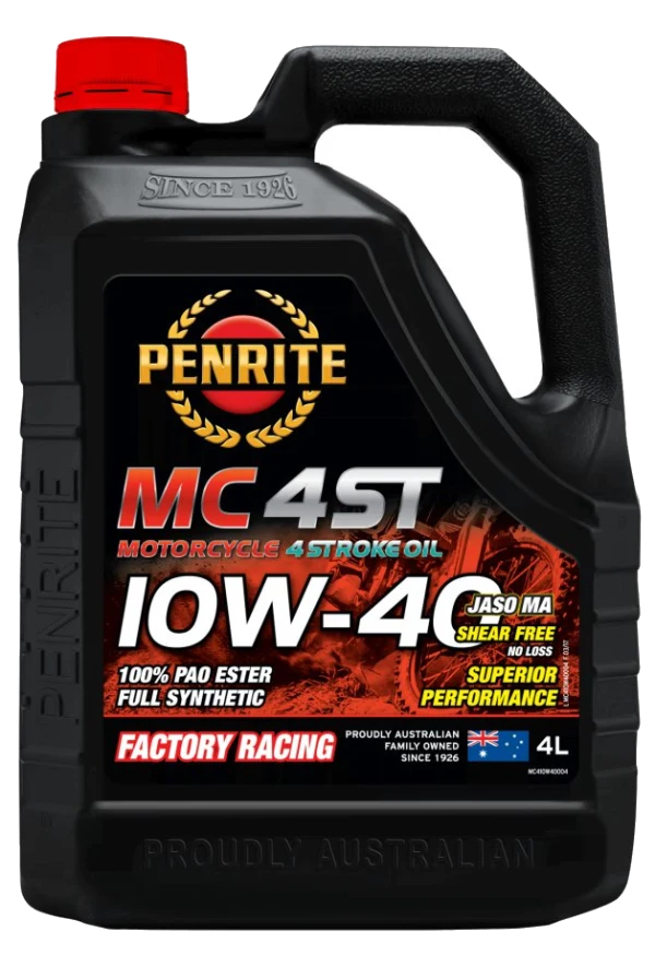 Olej silnikowy motocyklowy Penrite MC-4ST 10W40 100% PAO ESTER Full Synthetic 4L