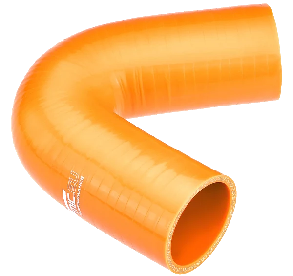 Kolanko silikonowe 135' 48mm Pomarańczowy