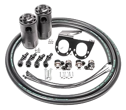 Dual Catch Can Kit CCV for Nissan R35 GT-R Fluid Lock Radium Engineering