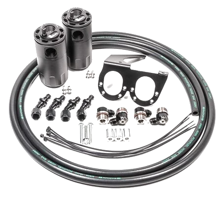 Dual Catch Can Kit CCV for Nissan R35 GT-R Fluid Lock Radium Engineering