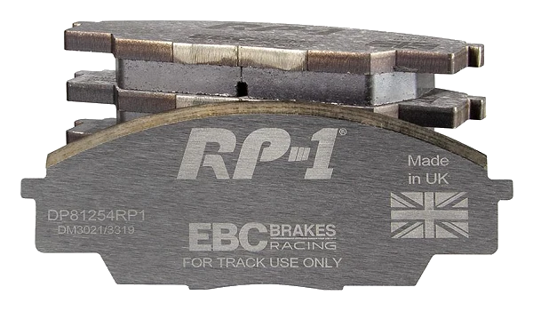 DP81254RP1 Sportowe klocki hamulcowe RP-1 Racing EBC Brakes Honda S2000 Civic 7th Gen EP4 ACURA CSX Canada Type S RSX Type S Honda S2000 Civic 7th Gen EP3 Type-R Civic 8th Gen FN2 Type-R Int