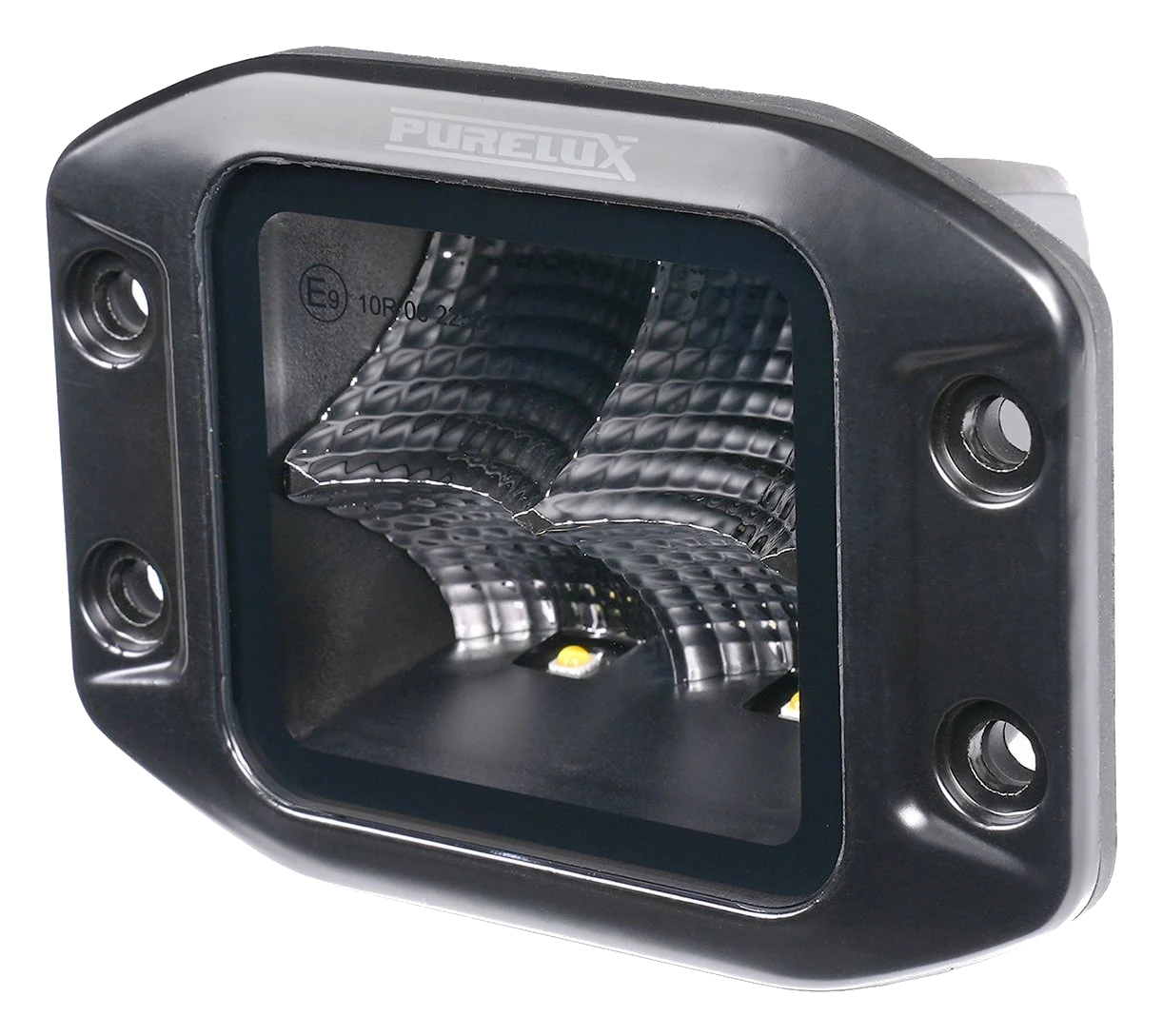Lampa Robocza LED Purelux Black Flush Mount Square 12cm 40W Szeroki Strumień