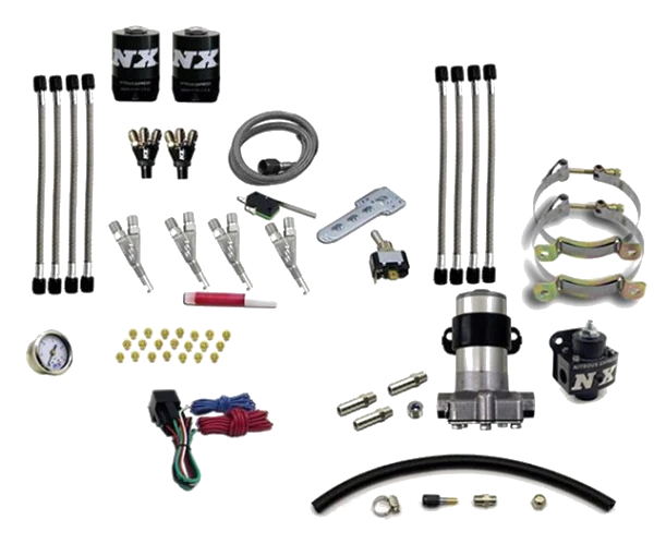 Four Cylinder Piranha System (Pro-Mod) without Bottle Nitrous Express NX 60006-00P