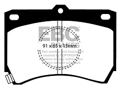 DP655 Klocki hamulcowe ULTIMAX2 EBC Brakes Mazda 323 323 Estate SAO Penza