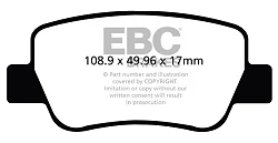 DPX2027 Klocki hamulcowe ULTIMAX2 EBC Brakes Toyota Avensis