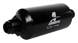 Aeromotive 12387 10 Micron Black Fuel Filter with Male AN-10 Ports & Cellulose Element