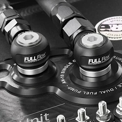 Nuke Performance AN-8 ORB to AN-6 Female Full Flow Swivel Banjo Fittings