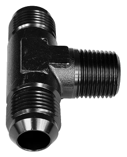 Trójnik męski/męski/męski AN6-1/8 NPT-AN6 Czarny