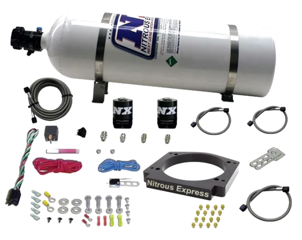 Adapter Plate System 112mm with 15Lb Bottle for GM Vehicles Nitrous Express NX 20917-15