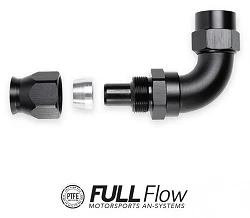 Nuke Performance Full Flow PTFE Hose End Fitting 60 Degree AN12