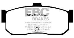 DP889 Klocki hamulcowe ULTIMAX2 EBC Brakes Nissan Almera Maxima Primera W10 Pulsar QX Sunny N14 100NX Pulsar GTi-R Sunny N14 GTi Sunny N14 GTi-R Nissan South Africa Sentra GSi 200 Sentra STi