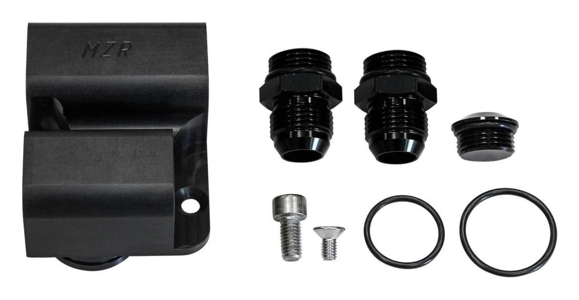 Adapter Podwójnego Spływu Głowicy Woda Olej MZR Garage Nissan Skyline Stagea RB20 RB25 RB26