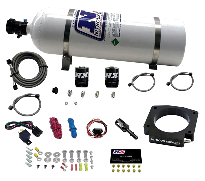 Nitrous Plate System with 15Lb Bottle for Ford Mustang GT350 Nitrous Express NX 20953-15