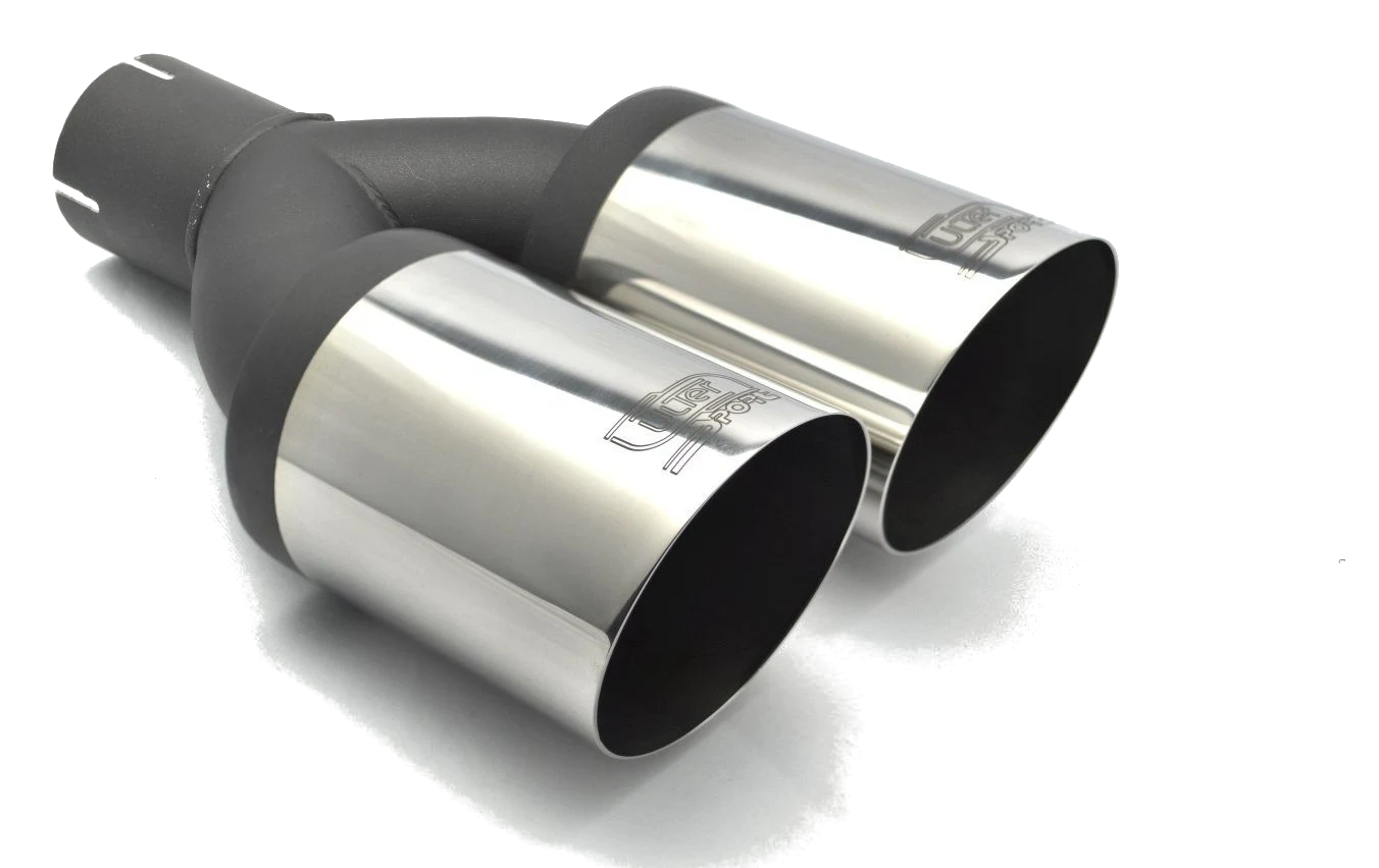 Uniwersalna końcówka tłumika okrągła 90mm długość 220mm średnica montażowa 50mm - N2-90-1*/50
