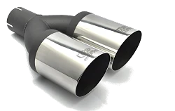 Uniwersalna końcówka tłumika okrągła 90mm długość 220mm średnica montażowa 50mm - N2-90-1*/50
