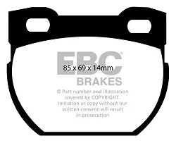 DP41033R Klocki hamulcowe YELLOWSTUFF EBC Brakes Land Rover Defender 110/13