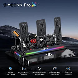 Pedalbox Pedały SIMSONN Pro X Ultra Sim Pedały RGB Simracing Symulator