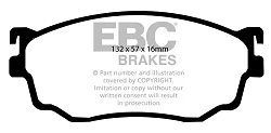 DP1411 Klocki hamulcowe ULTIMAX2 EBC Brakes Mazda 323 626 626 Estate Capella Premacy Premacy 7 Seats