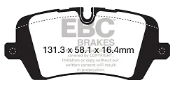 DPX2161 Klocki hamulcowe ULTIMAX2 EBC Brakes Land Rover Defender 90 L663 Defender 110/130 Defender 110 L663 Discovery 5 Range Rover L405 Range Rover Sport L494 Defender 130 L663
