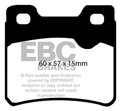 DP761 Klocki hamulcowe ULTIMAX2 EBC Brakes Opel Astra F Astra Cabriolet Calibra Kadett Vectra Saab 900 VAUXHALL Astra E Astra F Astra Cabriolet Belmont Calibra Cavalier Vectra SRi Opel South